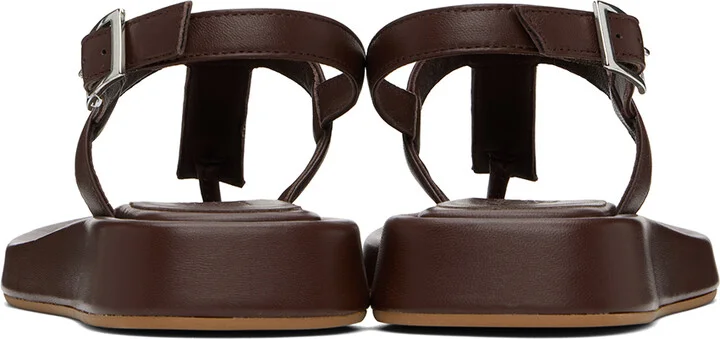 GIABORGHINI Brown Lizette Sandals - Image 2