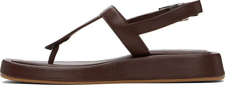 GIABORGHINI Brown Lizette Sandals - Image 3