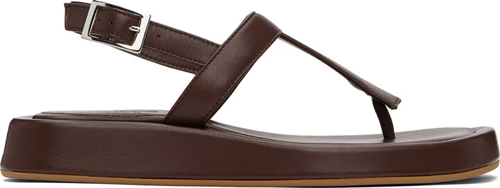 GIABORGHINI Brown Lizette Sandals