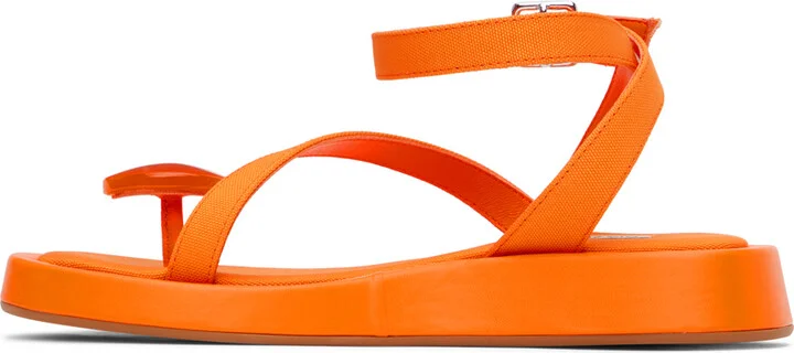 GIABORGHINI Orange GIA/RHW Rosie 18 Sandals - Image 3