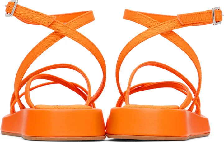 GIABORGHINI Orange Rosie 16 Sandals - Image 2
