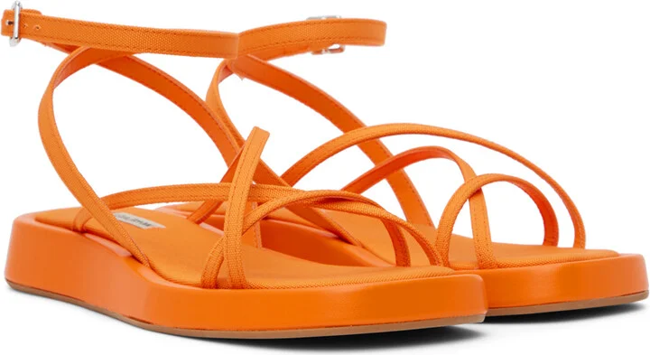 GIABORGHINI Orange Rosie 16 Sandals - Image 4