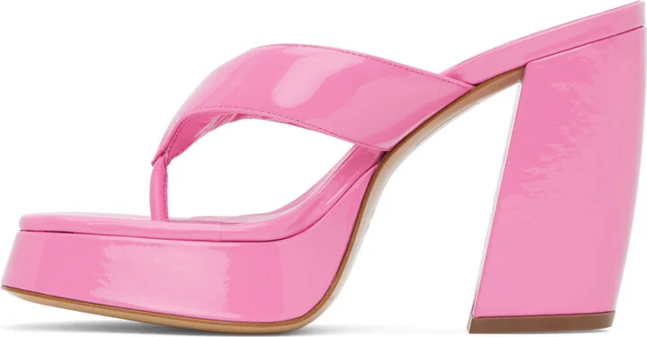 GIABORGHINI Pink Gia 17 Heeled Sandals - Image 3