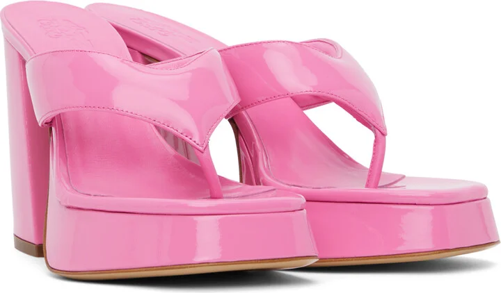 GIABORGHINI Pink Gia 17 Heeled Sandals - Image 4