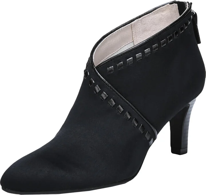 Giada Womens Faux Suede Zipper Ankle Boots