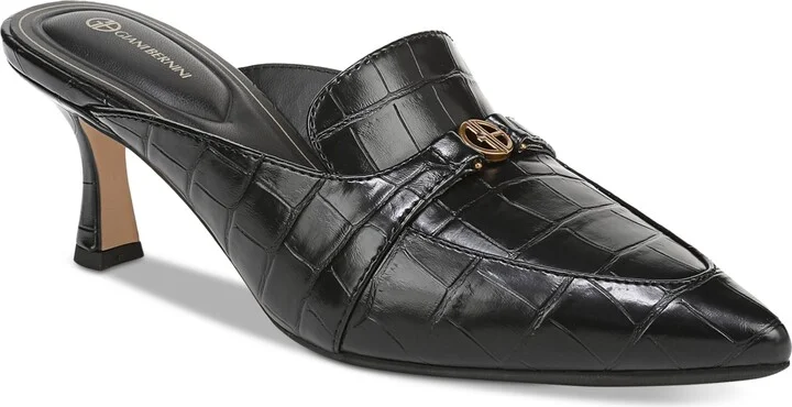 Giani Bernini Women's Britaa Croco Kitten Heel Mules, Created for Macy's