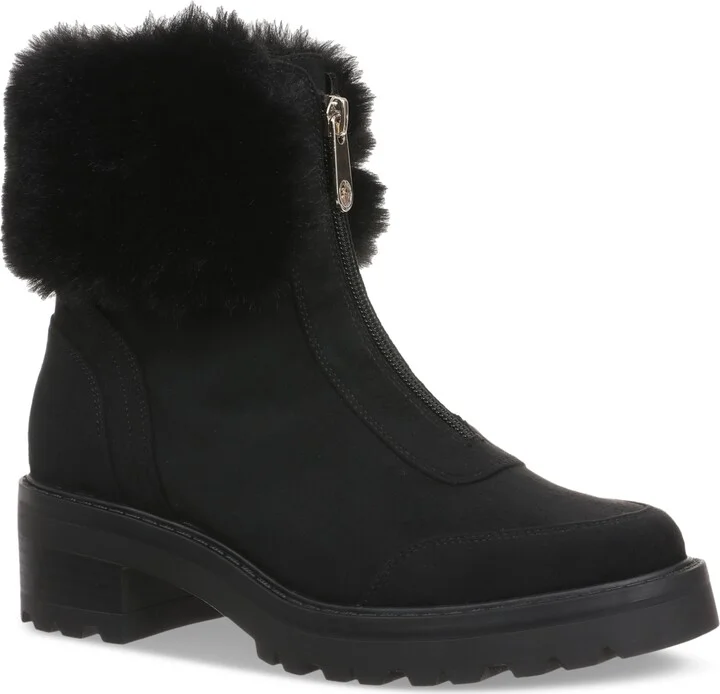 Giani Bernini Women's Calliee Memory Foam Front Zip Lug Sole Booties, Created for Macy's