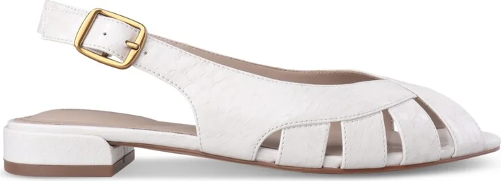 Giani Bernini Women's Essie Fisherman Peep Toe Slingback Flat Sandals, Created for Macy's - Image 8