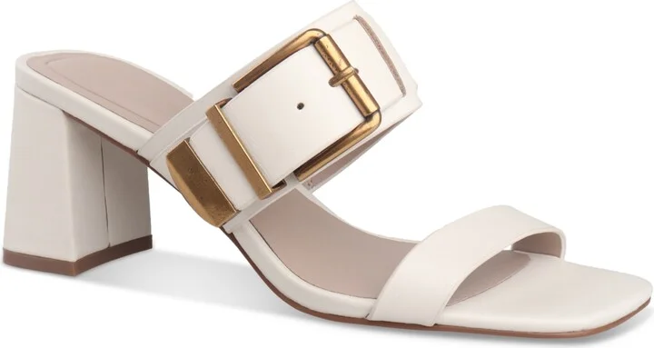 Giani Bernini Women's Hillarry Buckle Block Heel Dress Sandals, Created for Macy's