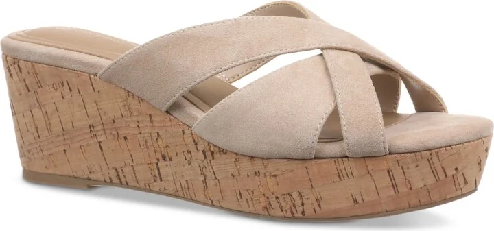Giani Bernini Women's Juliaa Strappy Cork Platform Wedge Sandals, Created for Macy's