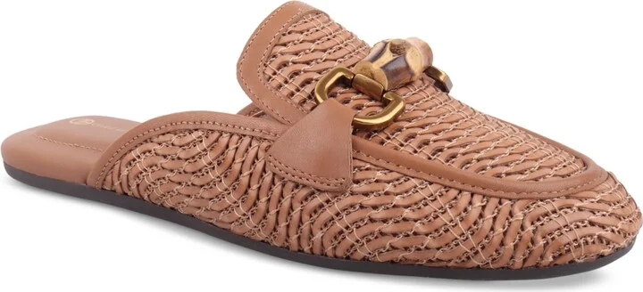 Giani Bernini Women's Kayda Raffia Woven Slip On Mules, Created for Macy's