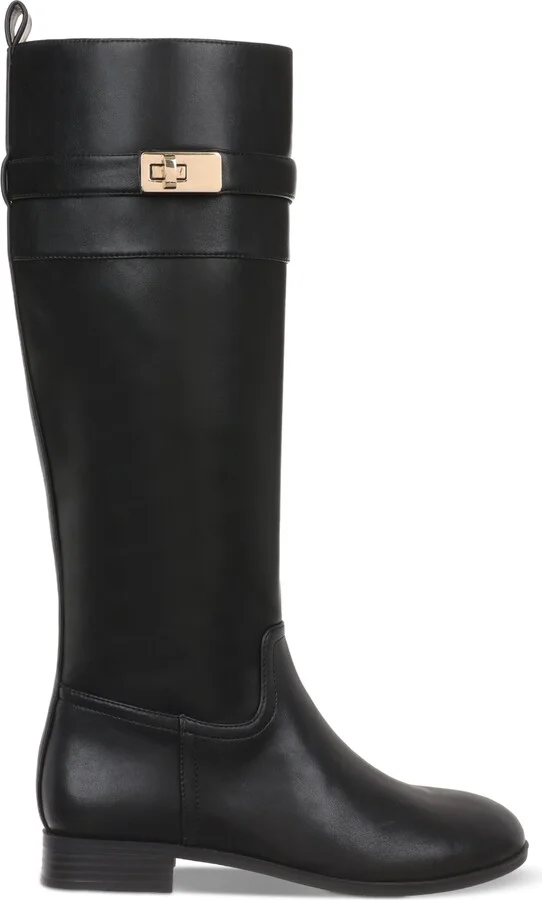 Giani Bernini Women's Taharahh Memory Foam Knee High Riding Boots, Created for Macy's - Black / Brown Smooth - Image 6