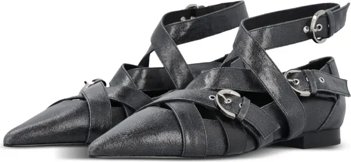 Gianira leather ballerina shoes - Image 4