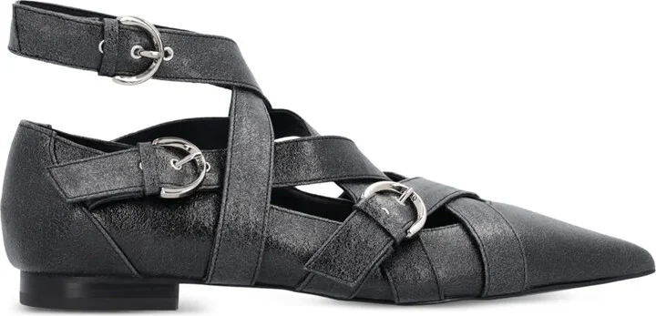 Gianira leather ballerina shoes