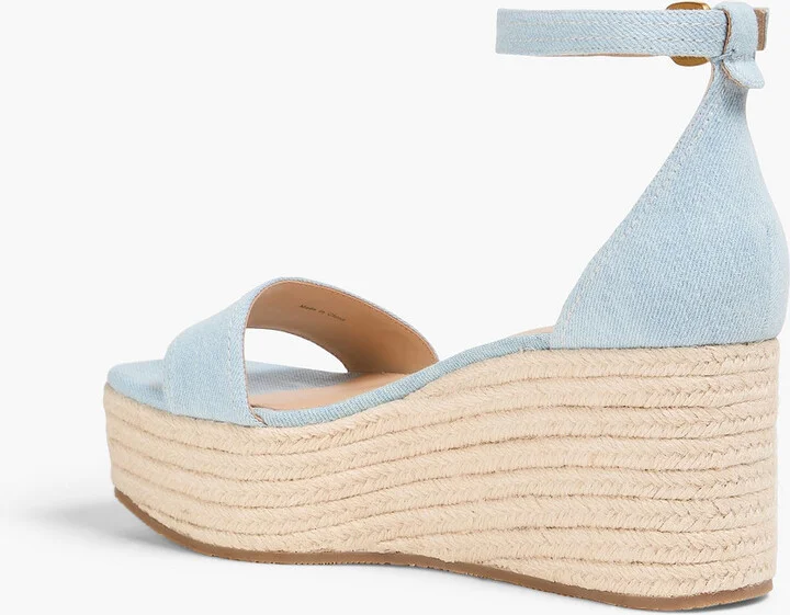 Gianna denim espadrille wedge sandals - Image 3