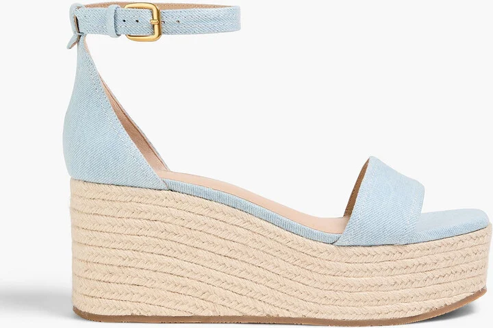 Gianna denim espadrille wedge sandals