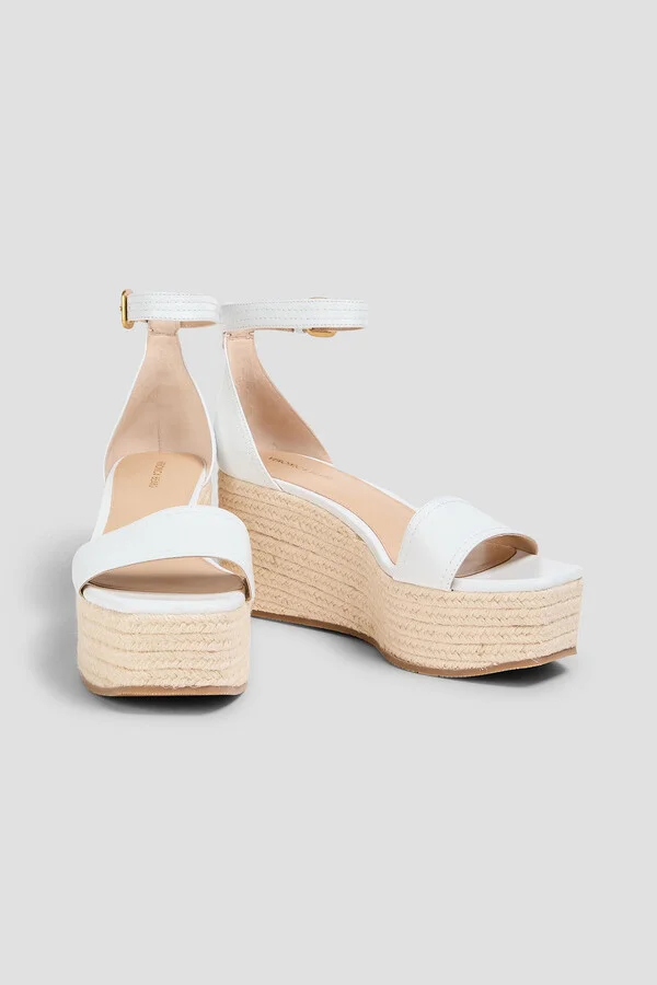 Gianna leather espadrille wedge sandals - Image 2