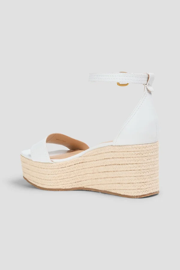 Gianna leather espadrille wedge sandals - Image 3