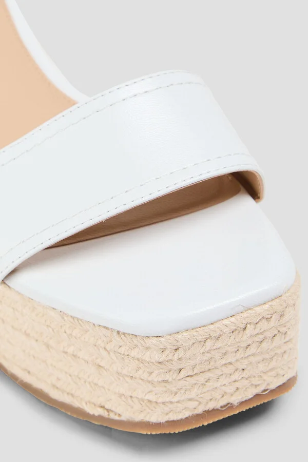 Gianna leather espadrille wedge sandals - Image 4
