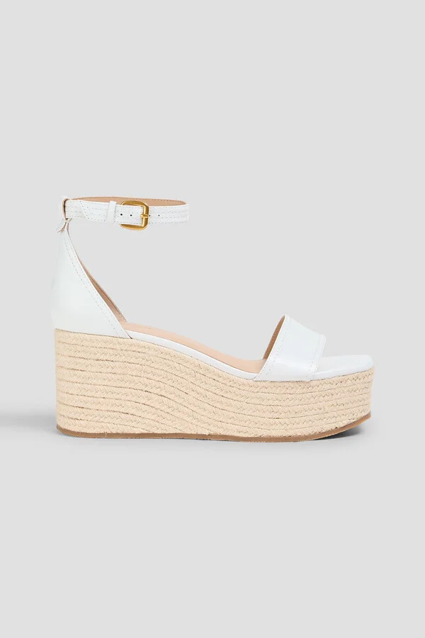 Gianna leather espadrille wedge sandals