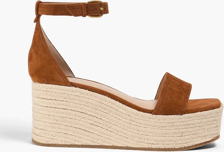 Gianna suede espadrille wedge sandals