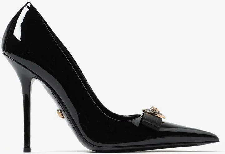 Gianni 120 Ribbon Pumps in Patent Leather