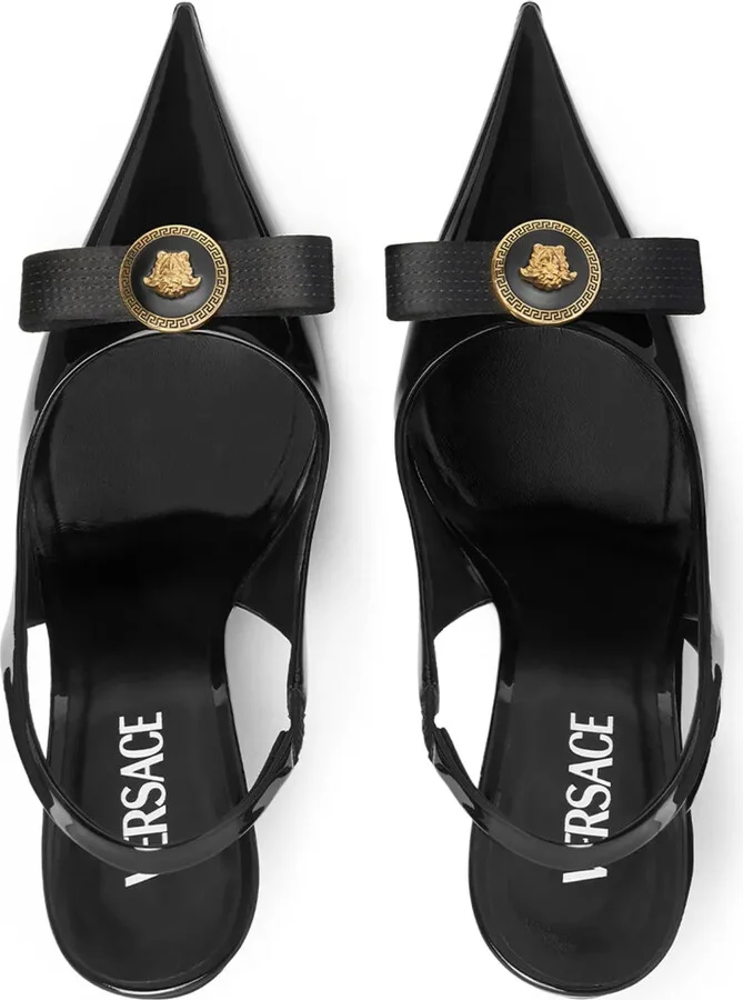 Gianni 120mm leather pumps - Image 4