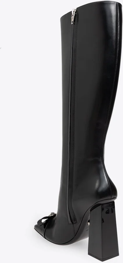 Gianni Ribbon 105 Leather Knee-High Boots - Image 2