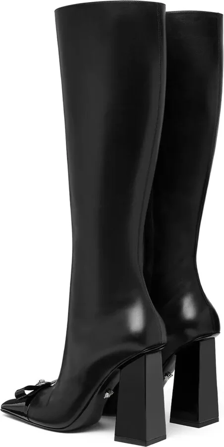 Gianni Ribbon 105mm knee-high boots - Image 3