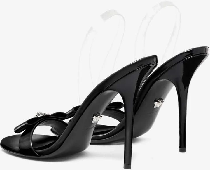 Gianni Ribbon 110 Patent Leather Sandals - Image 2
