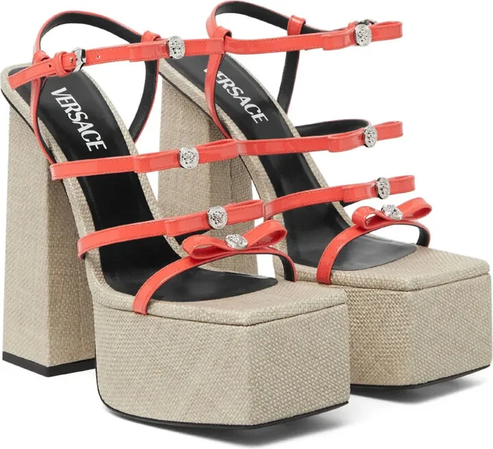Gianni Ribbon 150mm platform sandals - Image 2