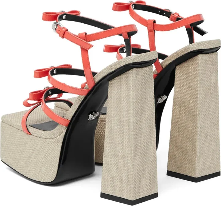 Gianni Ribbon 150mm platform sandals - Image 3