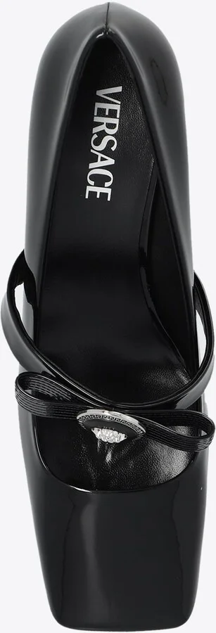 Gianni Ribbon 55 Patent Leather Pumps - Image 3