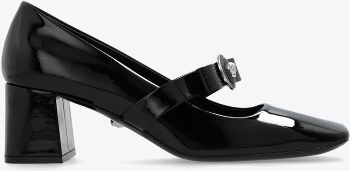 Gianni Ribbon 55 Patent Leather Pumps