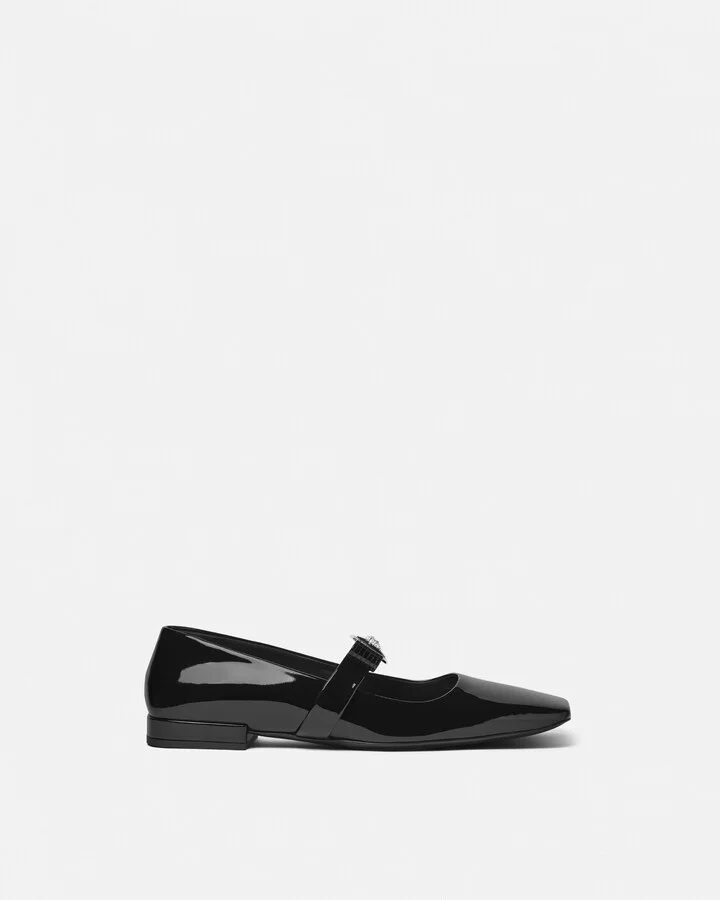Gianni Ribbon Patent Ballerinas