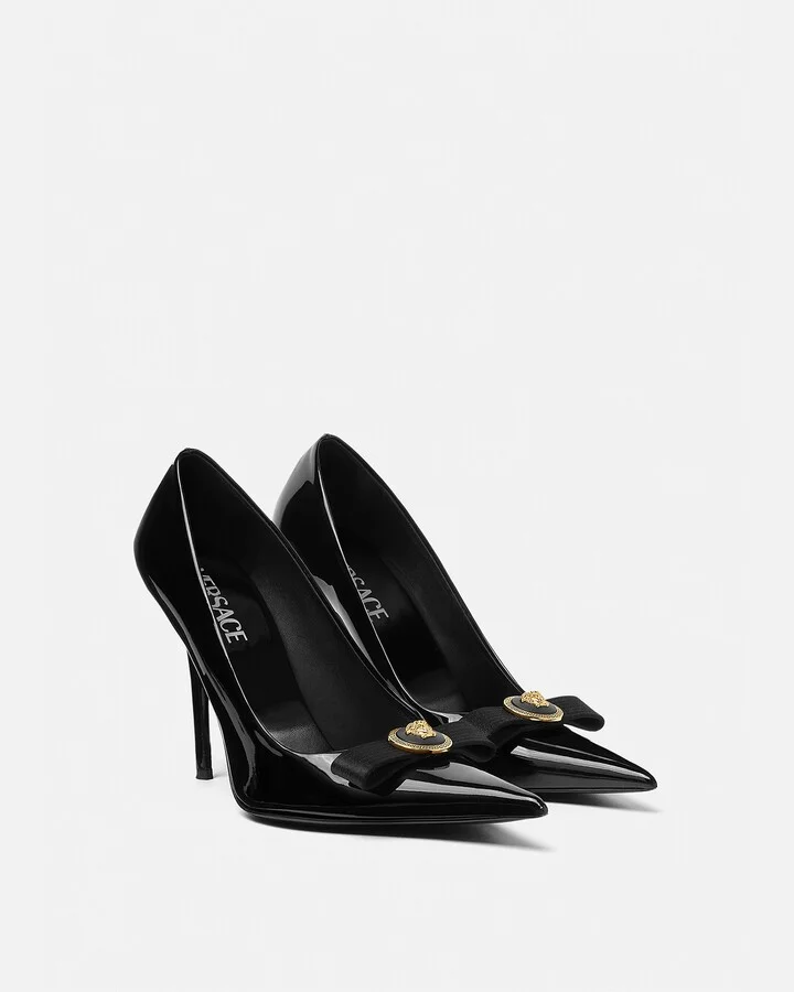 Gianni Ribbon Patent Pumps 110 mm - Image 2