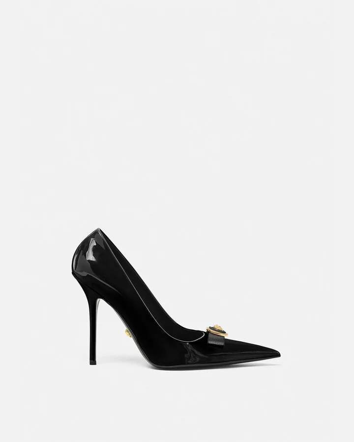 Gianni Ribbon Patent Pumps 110 mm