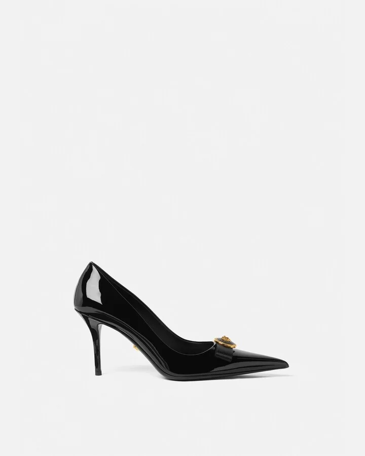 Gianni Ribbon Patent Pumps 85 mm