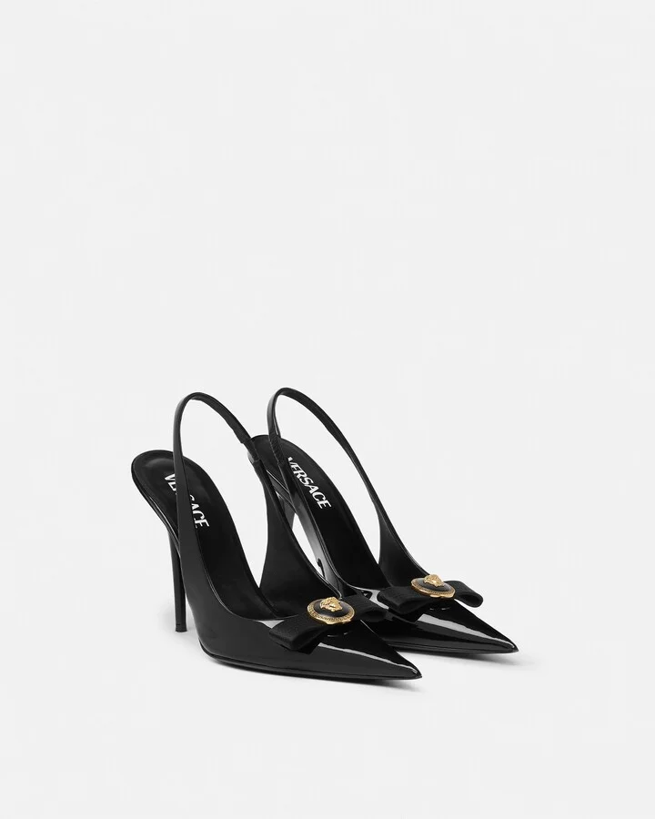 Gianni Ribbon Slingback Pumps 110 mm - Image 2