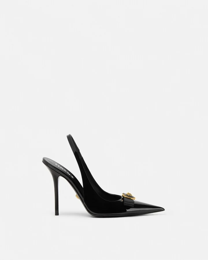 Gianni Ribbon Slingback Pumps 110 mm