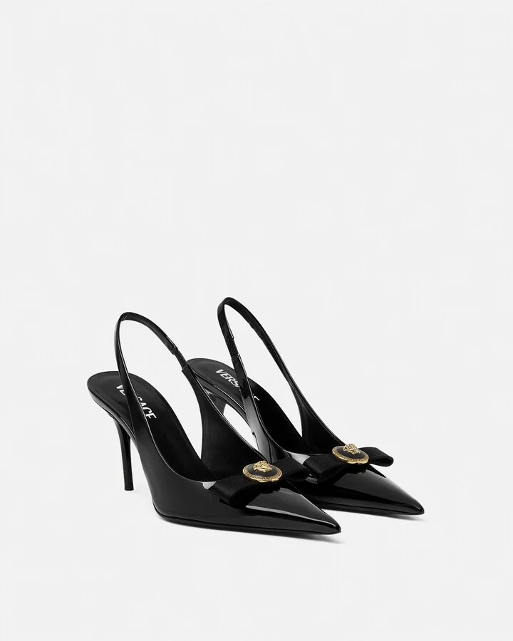 Gianni Ribbon Slingback Pumps 85 mm - Image 2