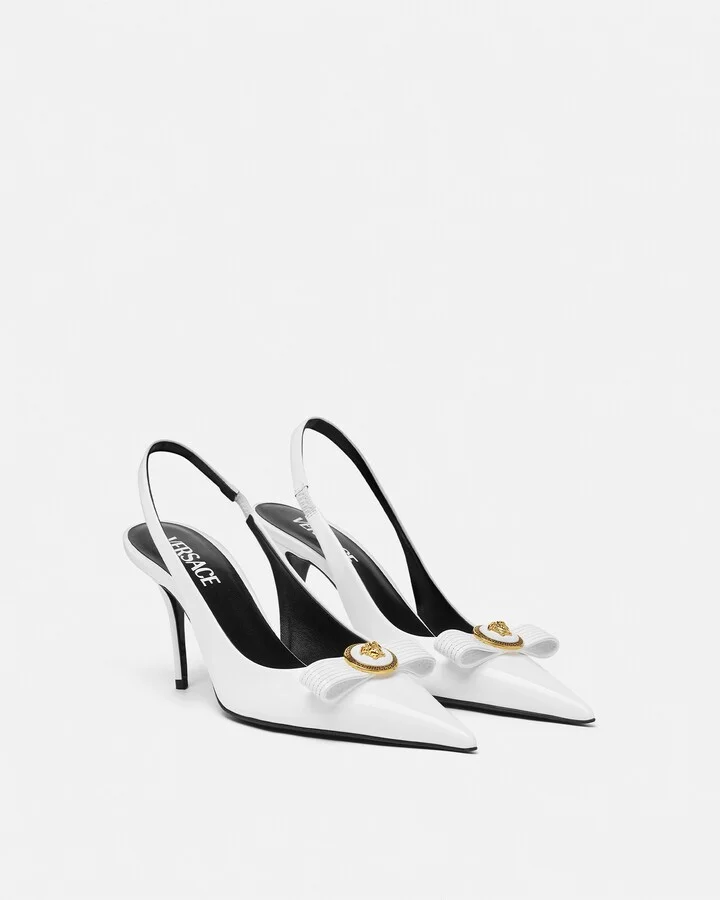 Gianni Ribbon Slingback Pumps 85 mm - Image 2