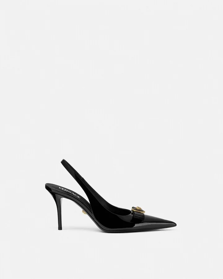 Gianni Ribbon Slingback Pumps 85 mm