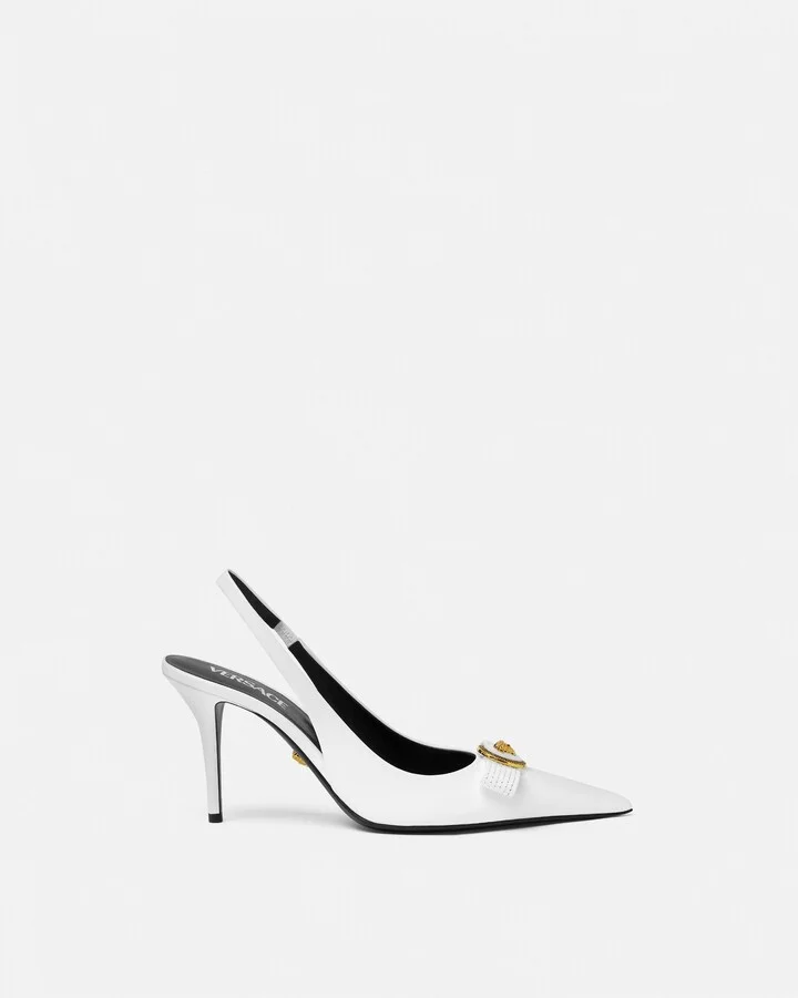Gianni Ribbon Slingback Pumps 85 mm