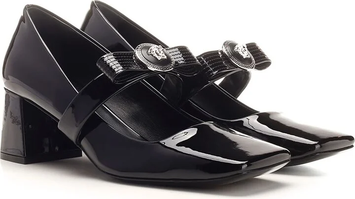 'gianni Ribbon' Square Toe Pumps - Image 2