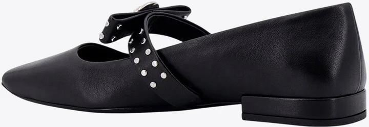 Gianni Ribbon Studded Ballet Flats - Image 2