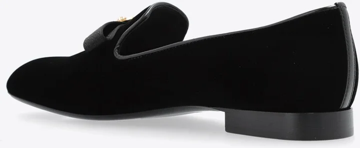 Gianni Ribbon Velvet Loafers - Image 2