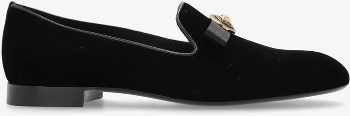 Gianni Ribbon Velvet Loafers