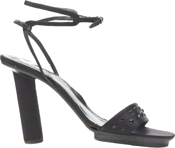 Gianni Versace crystal cone heel sandal