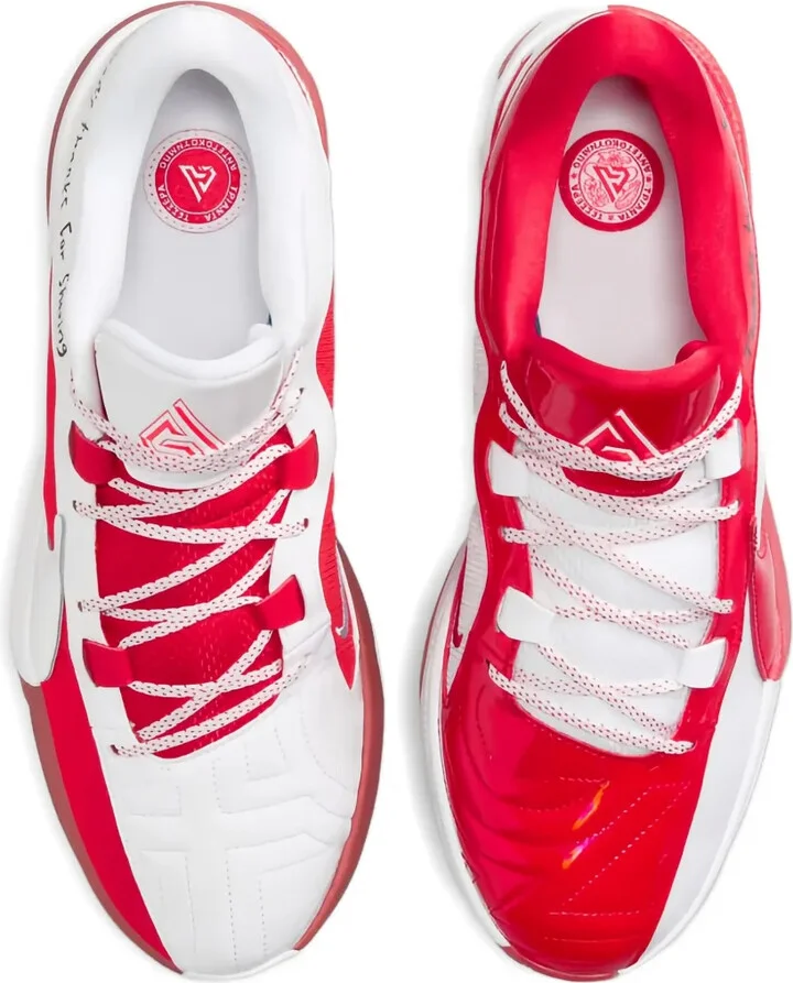 Giannis Freak 5 ASW "University Red/Bright Crimson/White" sneakers - Image 4
